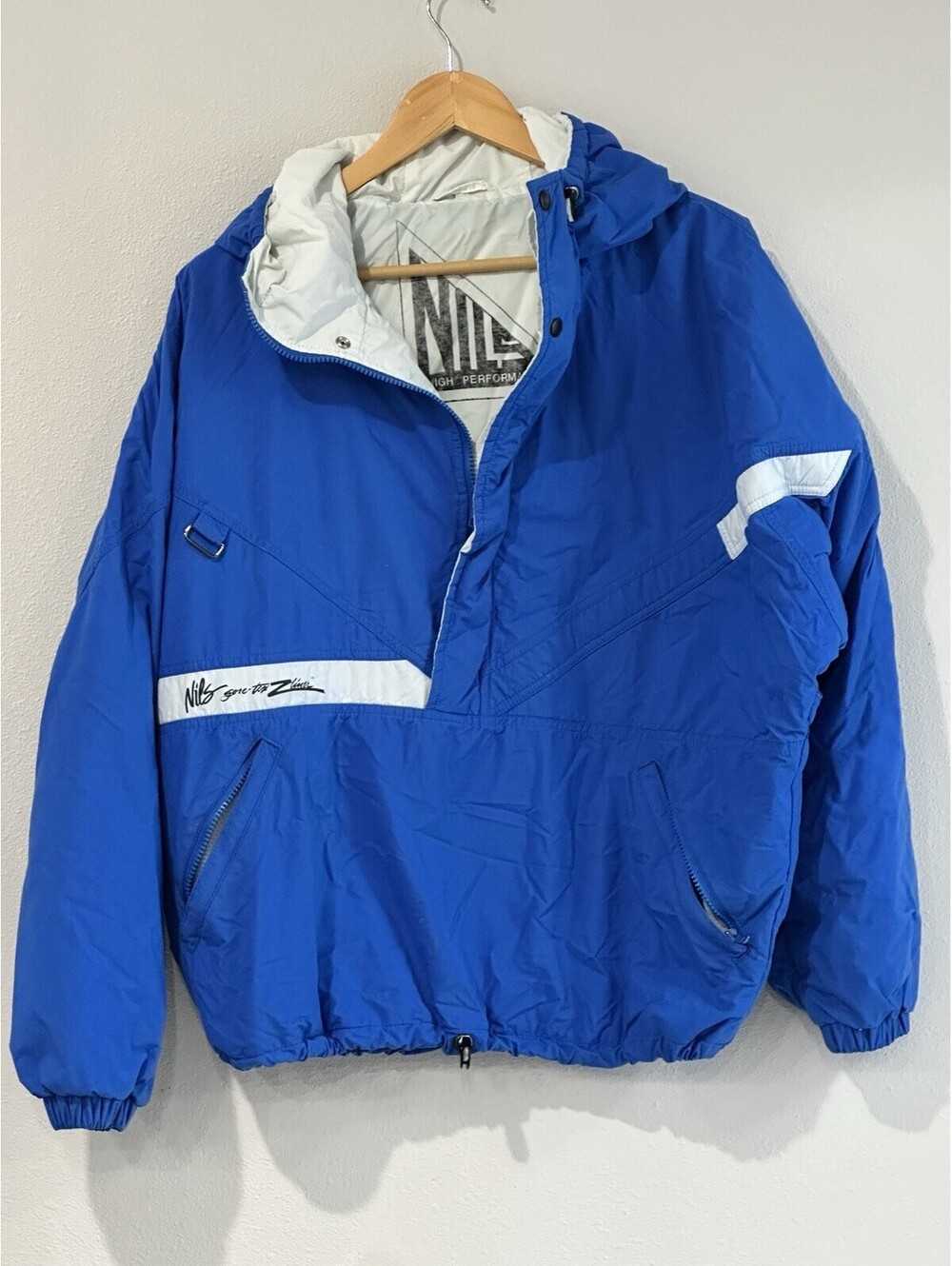 Vintage O'Neill "Sno Gear" hooded 1/4-zip anorak ski jacket from 1990s, Small